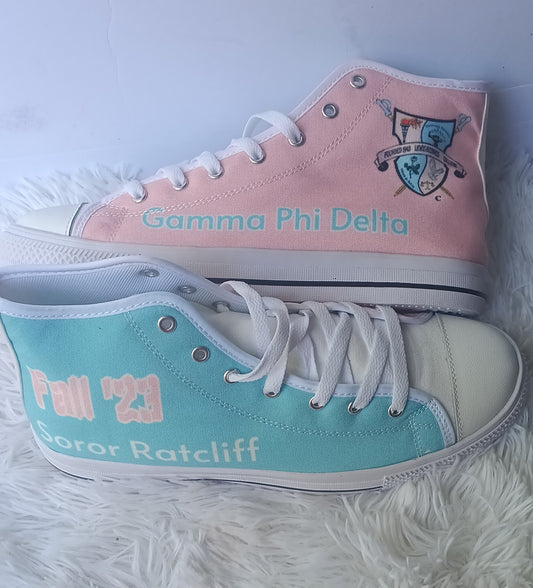Gamma 2 Toned High Top Women's  Canvas Shoes