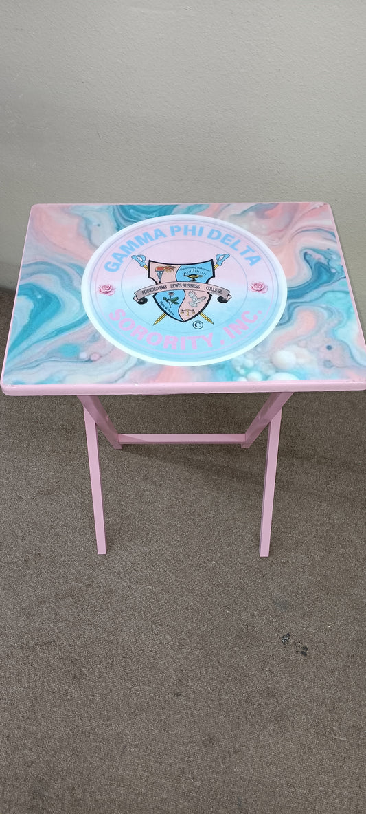 Marble Gamma Shield Table